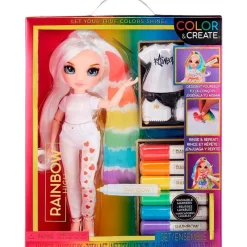 MGA Muñecas|Rainbow High Colour & Create Muñeca Ojos Azules