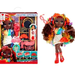 MGA Muñecas|Rainbow High Creative Crystals Muñeca Iris Bow