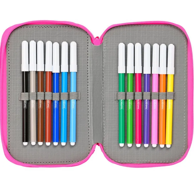 SAFTA Rainbow High Estuche Triple- Escolar