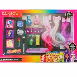 SELECCION DRIM Rainbow High Mega Set Pelo Mágico- Juegos Y Juguetes De Imitación