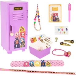 SELECCION DRIM Rainbow High Taquilla con Accesorios- Manualidades|Escolar
