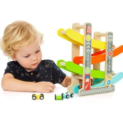 MOLTO Rampa Coches de Madera- Vehículos, Trenes Y Parkings|Juegos De Madera