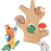 FISHER PRICE Juegos De Madera|Primera Infancia Y Preescolar|Árbol con Animales De Madera Montessori
