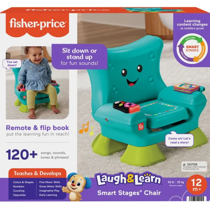 FISHER PRICE Primera Infancia Y Preescolar|Ríe y aprende Silla Smart Stages