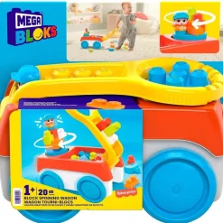 MEGABLOKS Remolque con Bloques de Construcción- Puzzles Y Construcciones