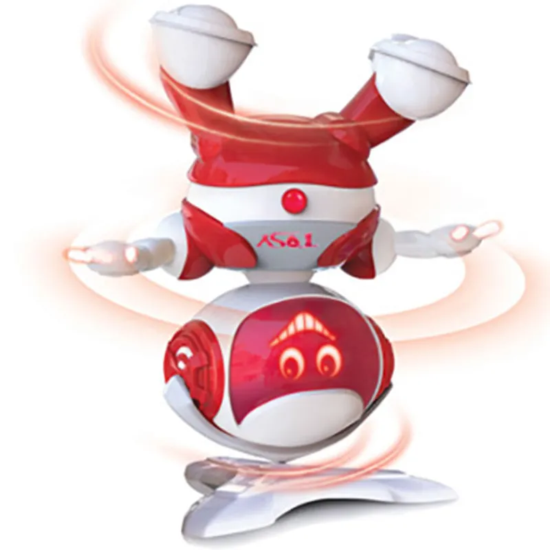 JUGUETRONICA Robot Bailarín Rojo Party Bot- Robots