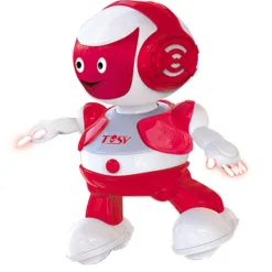JUGUETRONICA Robot Bailarín Rojo Party Bot- Robots