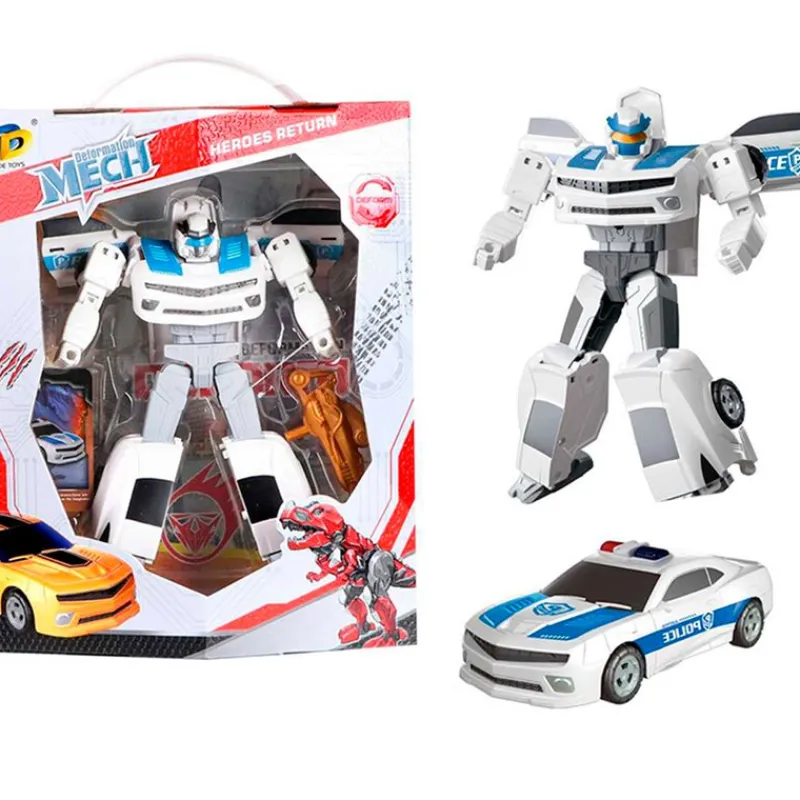 DRIM DISCOUNT Figuras Y Figuras De Acción|Robot Policía Transformable