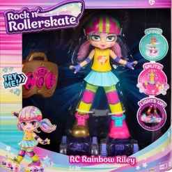 JAKKS PACIFIC Vehículos, Trenes Y Parkings|Coches Radio Control (R/C)|Rock N Rollerskate Rainbow Muñeca Patinadora R/C