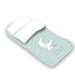 PIRULOS Ropa De Cuna|Juegos De Madera|Saco Nórdico para cuna 60x120 I Love Menta