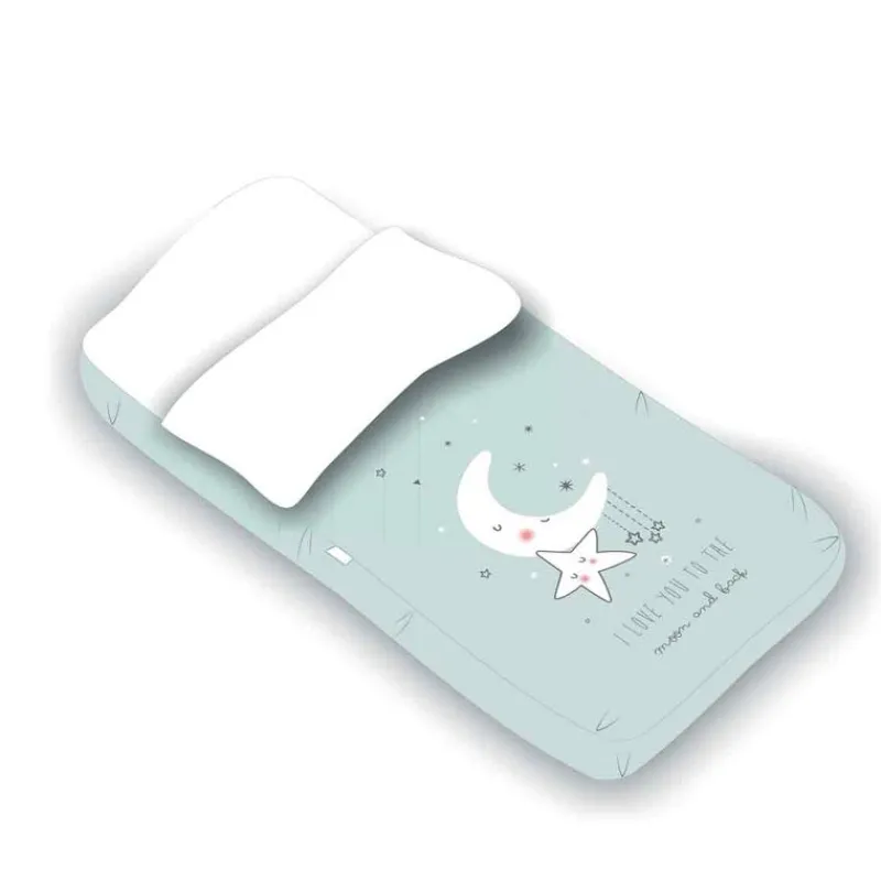 PIRULOS Ropa De Cuna|Juegos De Madera|Saco Nórdico para cuna 60x120 I Love Menta