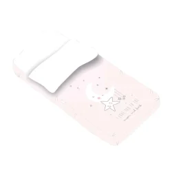 PIRULOS Ropa De Cuna|Juegos De Madera|Saco Nórdico para cuna 60x120 I Love Rosa