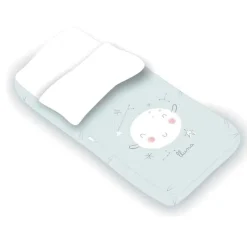 PIRULOS Ropa De Cuna|Juegos De Madera|Saco Nórdico para cuna 60x120 Luna menta