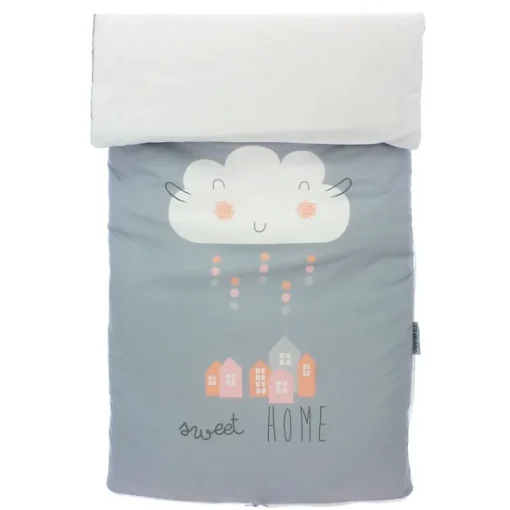 PIRULOS Ropa De Cuna|Juegos De Madera|Saco Nórdico para cuna 60x120 Sweet Gris