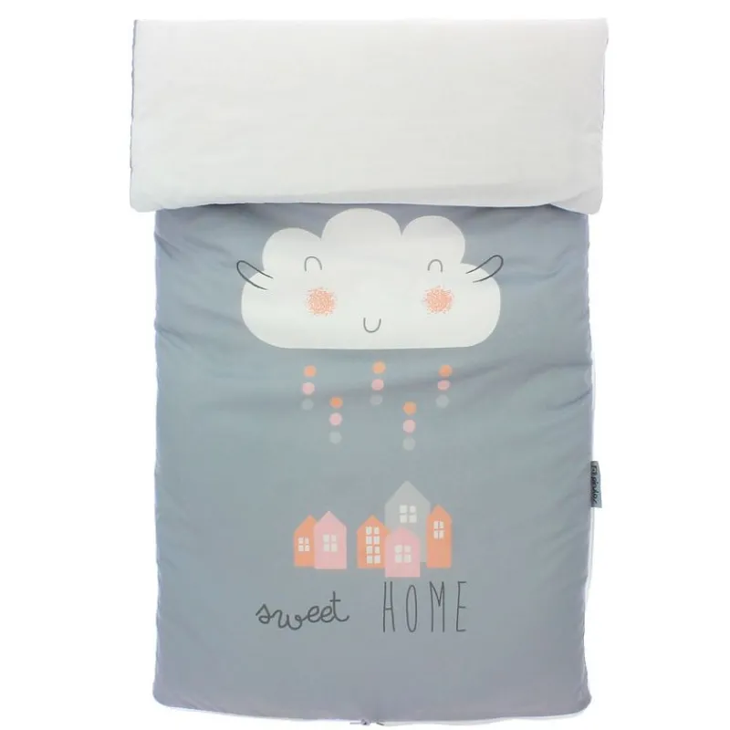 PIRULOS Ropa De Cuna|Juegos De Madera|Saco Nórdico para cuna 60x120 Sweet Gris