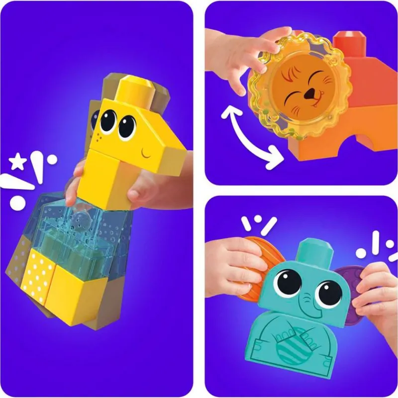 MEGABLOKS Safari Rock 'n' Ritmo Construcción- Puzzles Y Construcciones