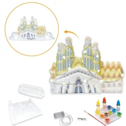 DRIM DISCOUNT Sagrada Familia con Luz para Decorar- Manualidades