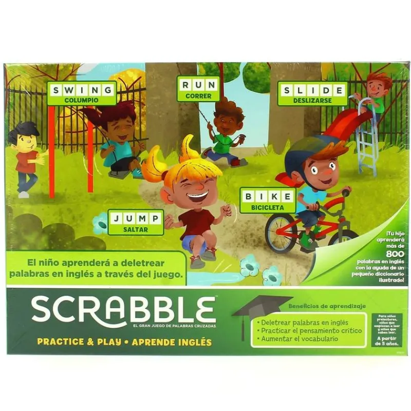 MATTEL Scrabble Aprende Inglés- Juegos De Mesa