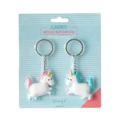 MR WONDERFUL Ropa Y Complementos|Set 2 Llaveros 3D Unicornios