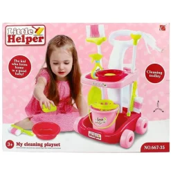 DRIM DISCOUNT Set Carro de Limpieza Infantil- Juegos Y Juguetes De Imitación
