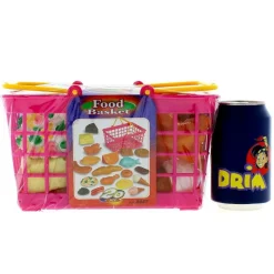 DRIM DISCOUNT Juegos Y Juguetes De Imitación|Set de Comida en Cesta 20 Piezas