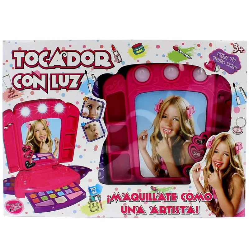 DRIM DISCOUNT Juegos Y Juguetes De Imitación|Set de Maquillaje Infantil con Tocador