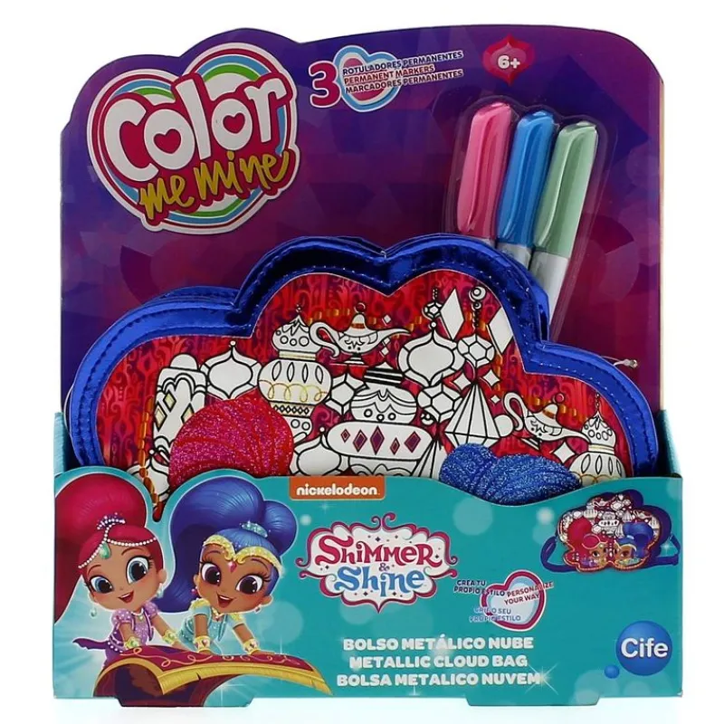 CIFE Ropa Y Complementos|Manualidades|Shimmer & Shine Color Me Mine Bolso Metallic Nube