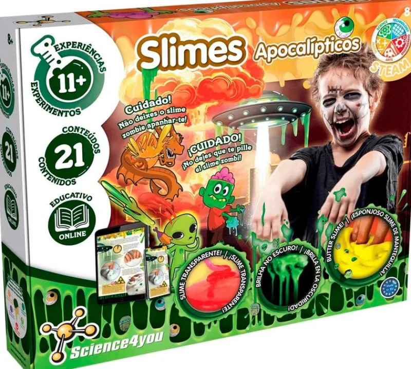 SCIENCE 4 YOU Slimes Apocalípticos- Juegos Y Juguetes Educativos