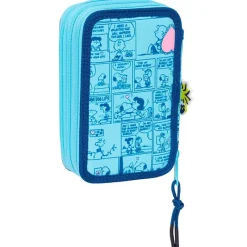 SAFTA Escolar|Snoopy Estuche Triple Love