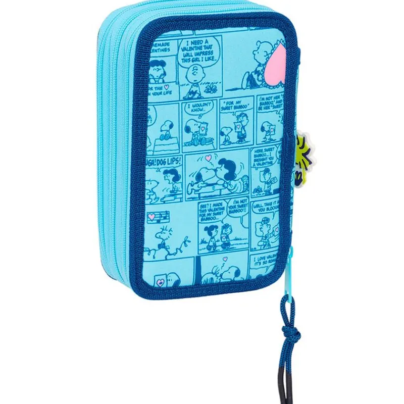SAFTA Escolar|Snoopy Estuche Triple Love