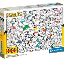 CLEMENTONI Puzzles Y Construcciones|Snoopy Puzzle Imposible 1000 Piezas