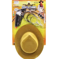 DRIM DISCOUNT Sombero Cowboy con Accesorios Surtido- Disfraces Y Complementos|Disfraces Y Complementos