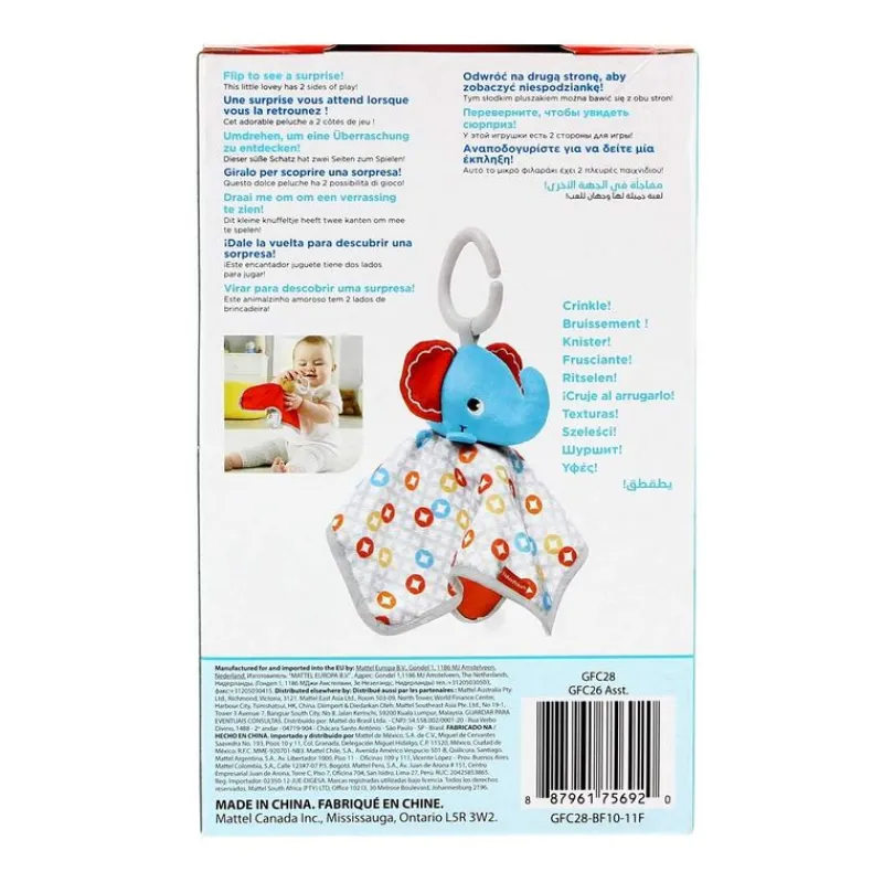 FISHER PRICE Primera Infancia Y Preescolar|Sonajero Dudú Elefante