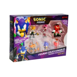 BIZAK Figuras Videojuegos|Figuras Y Figuras De Acción|Sonic Pack de 8 Figuras Surtido Caja Deluxe