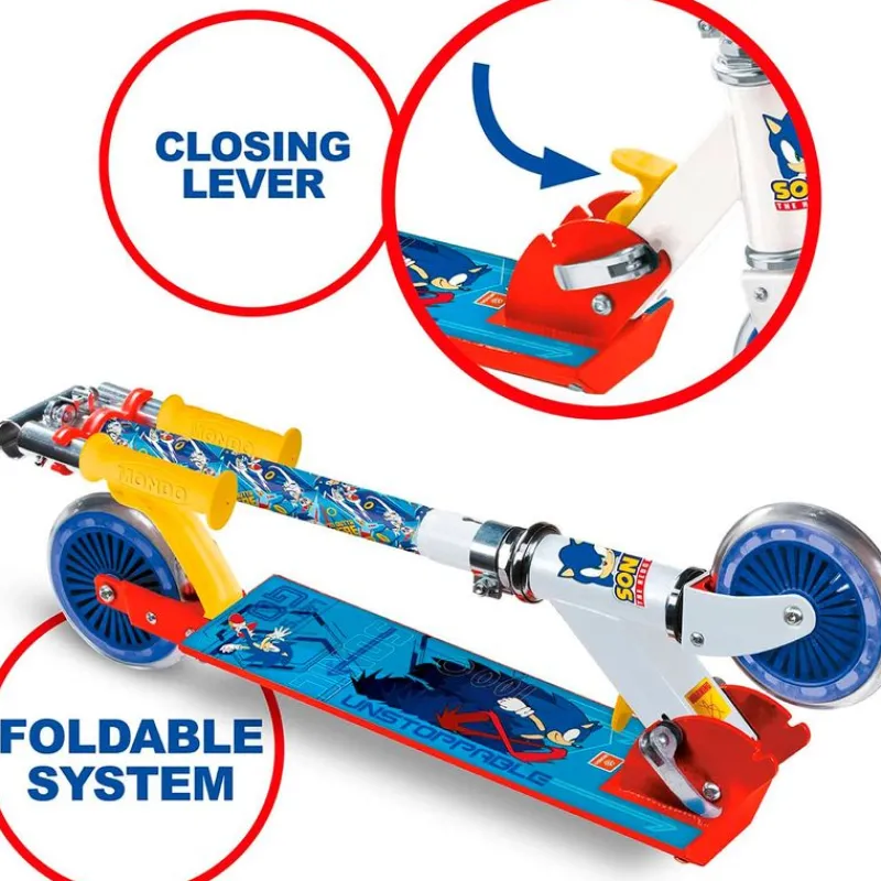 MONDO Bicicletas, Correpasillos Y Triciclos|Sonic Patinete Aluminio 2 Ruedas