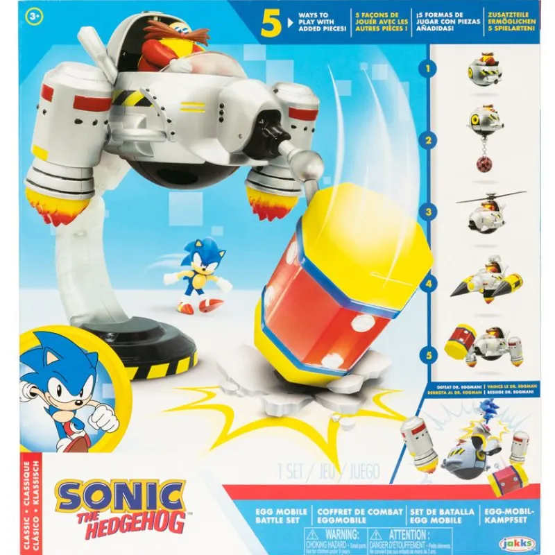 JAKKS PACIFIC Sonic Playset Batalla Móvil- Figuras Y Figuras De Acción