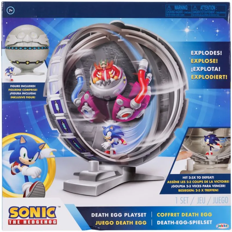 JAKKS PACIFIC Sonic Playset Juego Huevo de la Muerte- Figuras Videojuegos|Figuras Y Figuras De Acción