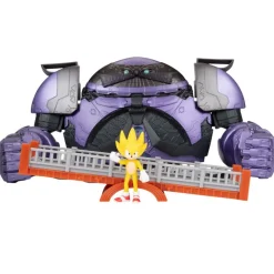 JAKKS PACIFIC Sonic Playset Robot Dr. Eggman Gigante- Figuras Videojuegos|Figuras Y Figuras De Acción