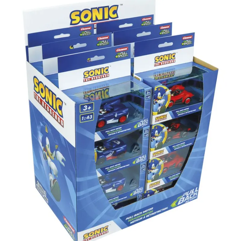 CARRERA Vehículos, Trenes Y Parkings|Sonic Vehículo Retrofricción Surtido