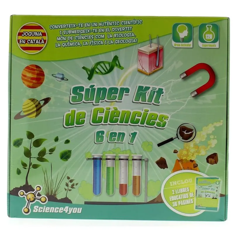SCIENCE 4 YOU Súper Kit de Ciencia 6 en 1 en Catalán- Artículos En Catalán|Juegos Y Juguetes Educativos