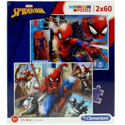 CLEMENTONI Puzzles Y Construcciones|Spiderman Puzzle 2x60 Piezas