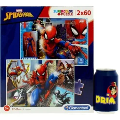 CLEMENTONI Puzzles Y Construcciones|Spiderman Puzzle 2x60 Piezas