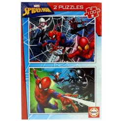 EDUCA Puzzles Y Construcciones|Spiderman Puzzle 2x100 Piezas