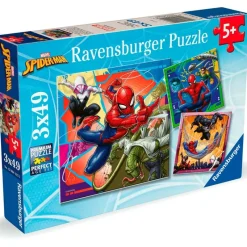 RAVENSBURGER Spiderman Puzzle 3x49 Piezas- Puzzles Y Construcciones