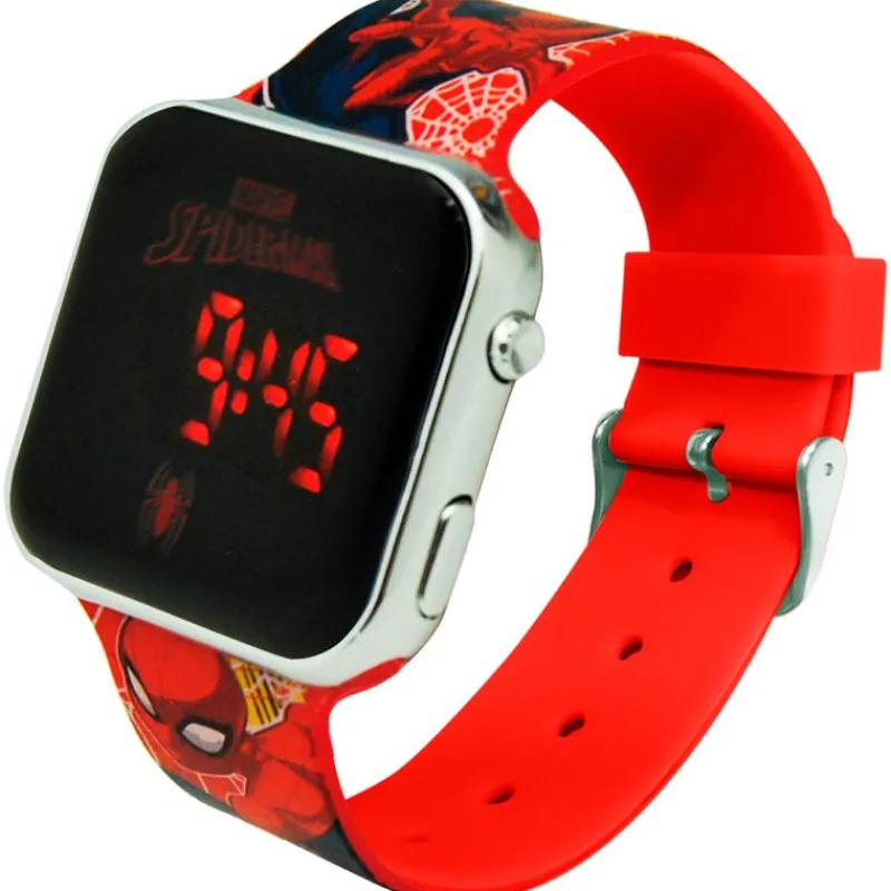 KIDS EUROSWAN Spiderman Reloj Digital LED- Electrónicos