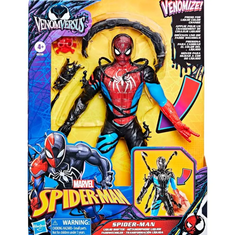 HASBRO Marvel|Figuras Y Figuras De Acción|Spiderman VenomVersus Transformación Líquida