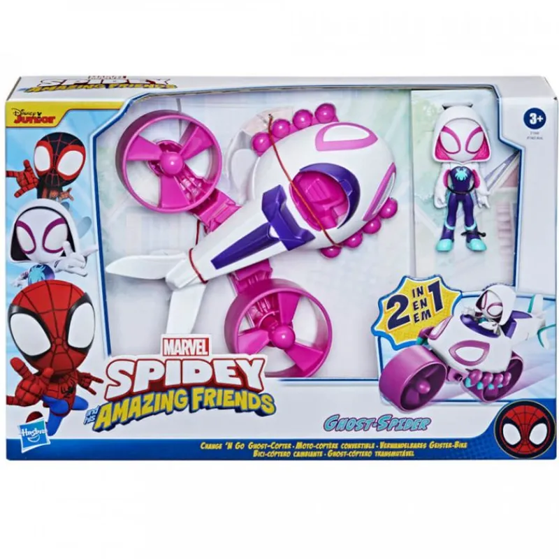 HASBRO Spidey & Friends Vehículo Surtido- Vehículos, Trenes Y Parkings|Figuras Y Figuras De Acción