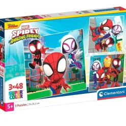 CLEMENTONI Puzzles Y Construcciones|Spidey Puzzle 3x48 Piezas