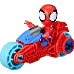 HASBRO Spidey y sus Amigos Motocicleta con Figura Surtida- Figuras Y Figuras De Acción