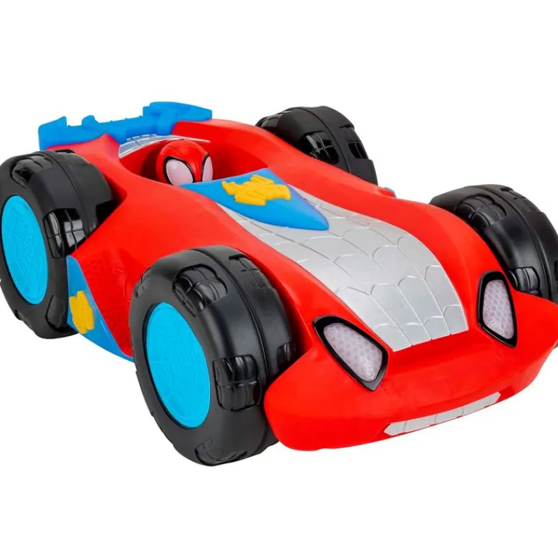JAZWARES Figuras Y Figuras De Acción|Spidey y sus Amigos Spidey Flip and Reveal Cruiser
